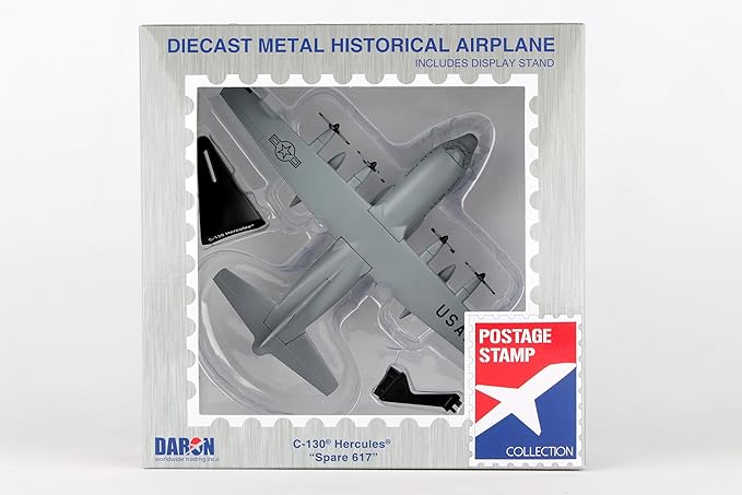 Daron Postage Stamp USAF C-130 1/200 Spare 617 Airplane (PS5330-3)