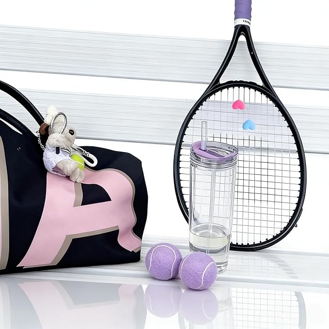 QF ENTHUSY Pink Tennis Balls, 3 Pack Colored Tennis, Suitable for Beginner, Training, Matches & Practice Sessions