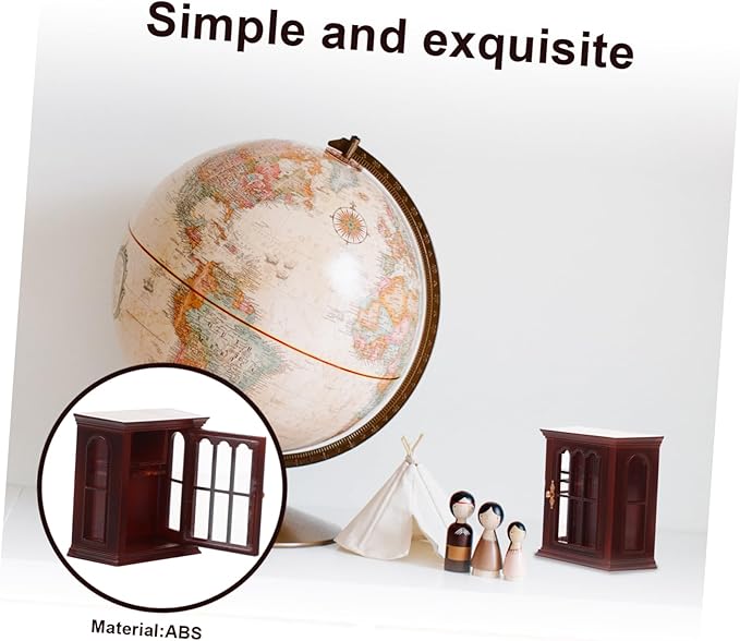 Operitacx Miniature Cabinet Model Abs Material Mini House Furniture Model for Dollhouse Decor for Living Dining Bedroom Accessories