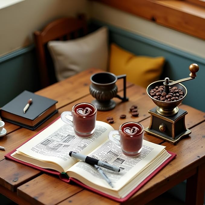 2 Pcs Miniature Coffee Cups Model Dollhouse Ornament Dollhouse Decoration Mini Decor Doll House Accessories Random Color Miniature Dollhouse Accessories