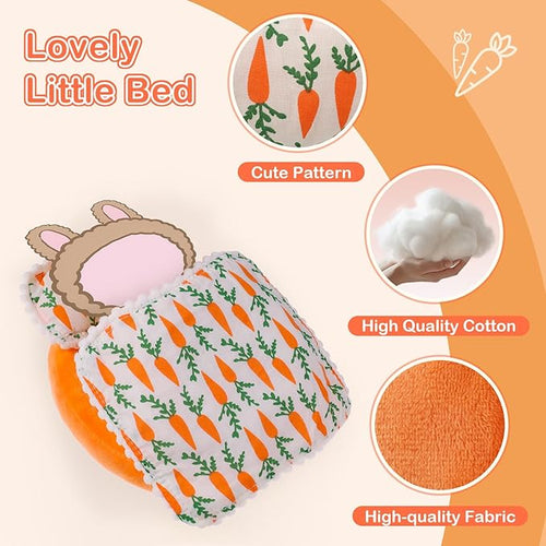 17cm La Booooo Booooo Doll Beds, La Booooo Booooo Furniture, Carrot Pattern Compatible with la Booooo Booooo Dolls