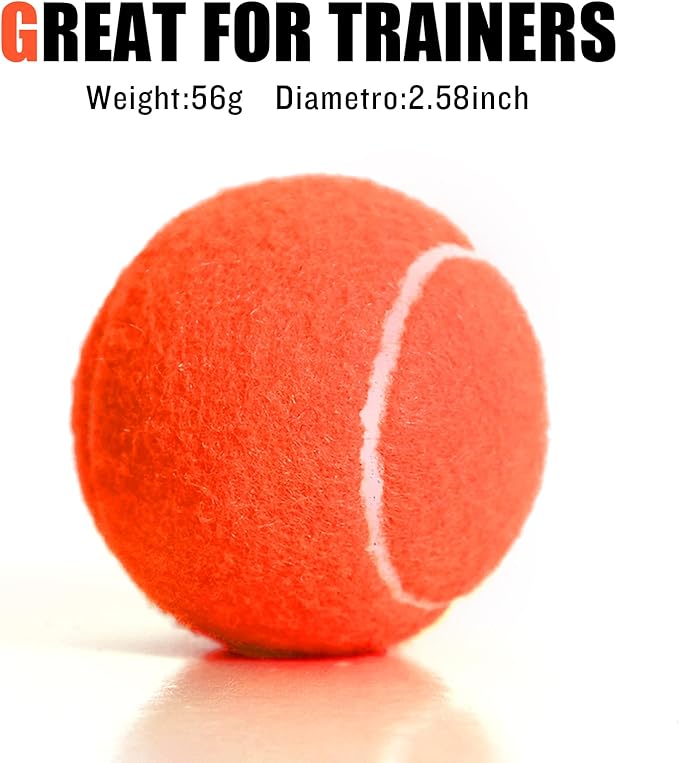 MRYCZ FYRHD 60 Pack Tennis Balls, Training Tennis Balls, Pet Dog Playing Balls, Practice Tennis Balls with Mesh Bag for Transport and Beginner Training