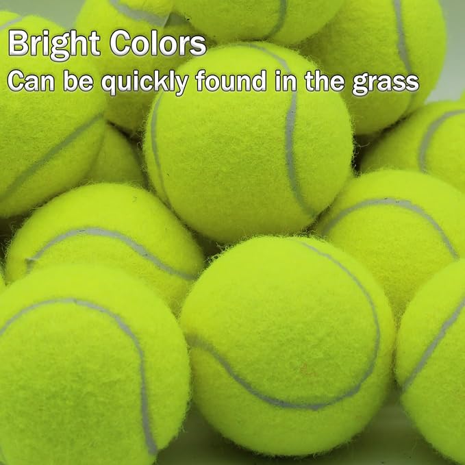 SHYUJAJIE Tennis Balls, 20 Pack Training Tennis Balls,High Elasticity Practice Tennis for Beginner, Exercise Playing Balls for Pet Dog
