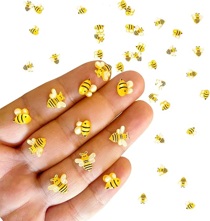 220 PiecesMini Bees Dollhouse Tiny for Crafts Dollhouse Fairy Garden Micro Landscaping Decoration Mini Halloween Figurines