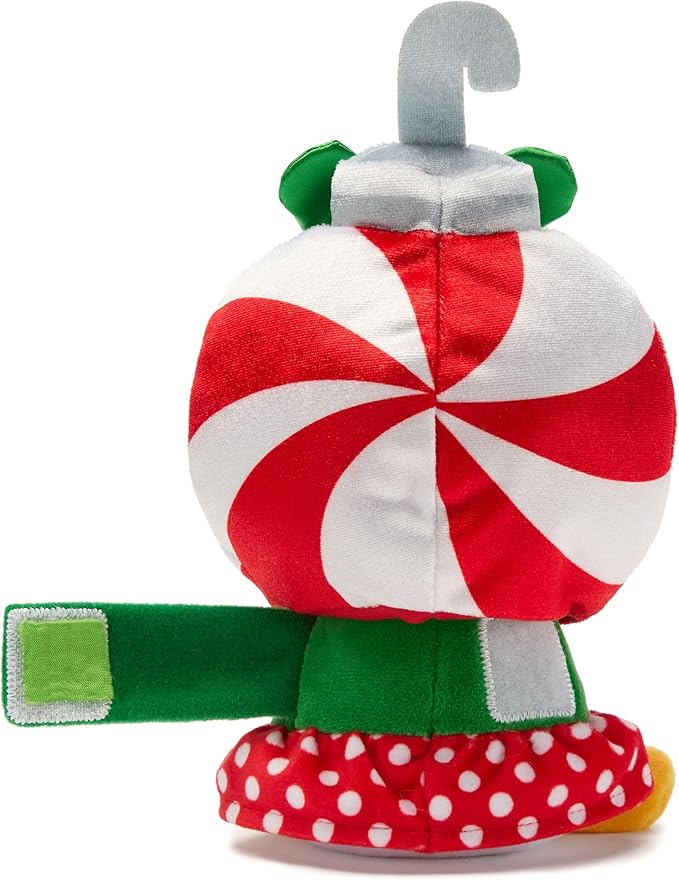 Disney Store Official Mini Mix-Its Plushies – Minnie Mouse Holiday - Cute Stuffed Animals - Mix & Match Detachable Hats - Hook and Loop Strap - Plush Toys for Kids and Collectors, 7 Inch