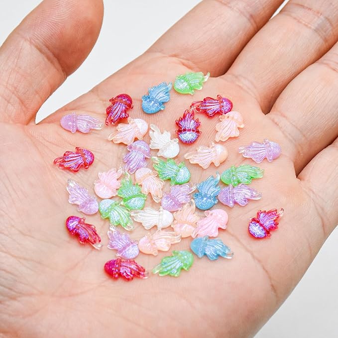 200 Pieces Mini Jellyfish Decor for Crafts Dollhouse Miniatures Tiny Jelly Fish Beach Christmas Decorations for Dollhouse Fairy Garden Micro Landscaping Decoration