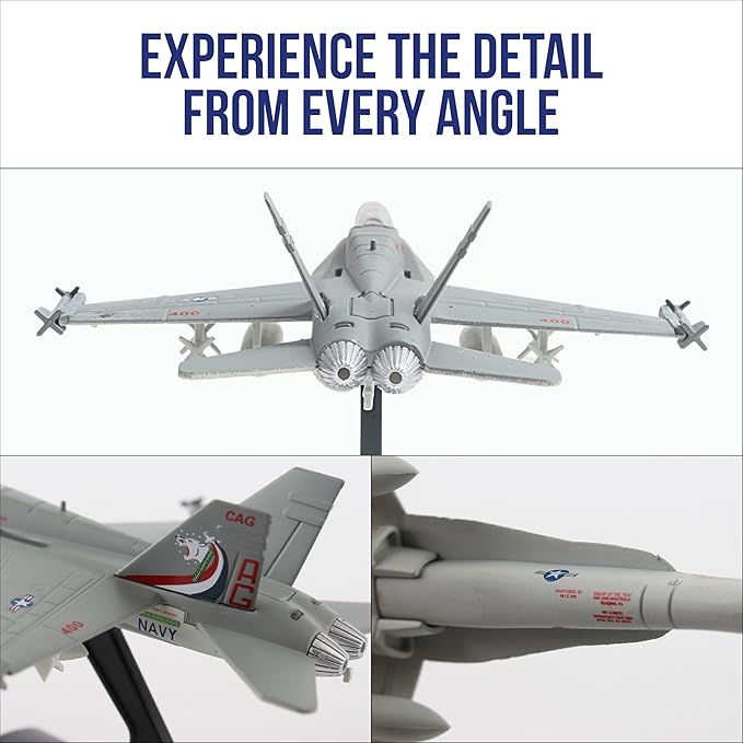 Daron Worldwide Trading F/A-18C VFA131 Wildcats Vehicle,Silver