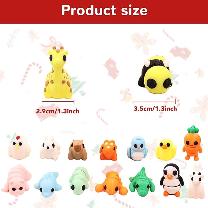65 PCS 3D Printed Animal Figurines Set, Articulated Animal Figurines,Fidget Toys, Flexible Desk Decor, Party Favor, Gifts for Girls and Boys, Office Desk Pets, School Gifts