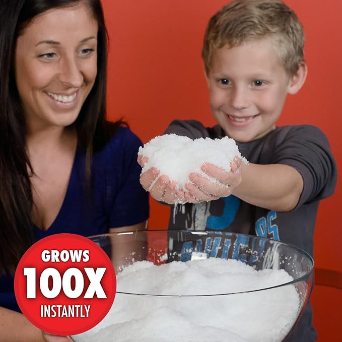 Snow in Seconds Small Instant Snow Artificial Snow - As Seen on Shark Tank - Make Cloud Slime