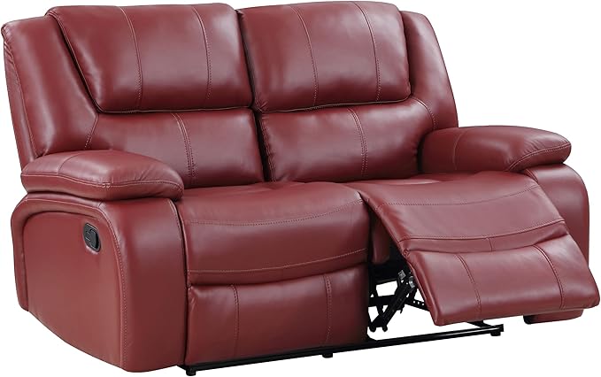 Coaster Home Furnishings Camila 3-Piece Upholstered Reclining Sofa Set Red 610241-S3