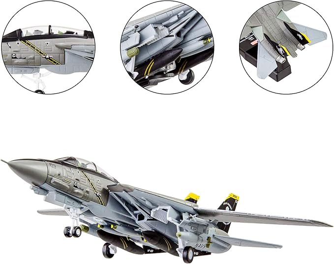 HANGHANG F14 Tomcat Fighter Plane Diecast Military Model Metal Airplane for Collection or Gift