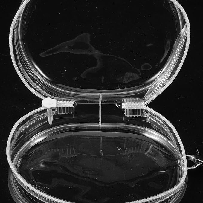 Alasum PVC Doll Carrier Bag - Portable Transparent Doll Bag 7.28X4.13X2.17 Inch Lightweight Hanging Toy Storage Organizer for Outdoor Use and Display