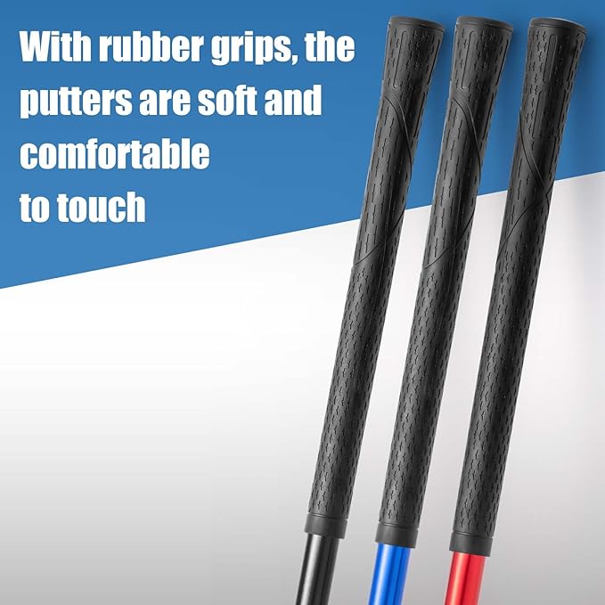 Lenwen Golf Putter for Men Women Adjustable Length Two Way Putter Right or Left Handed Golfers Mini Golf Club with Practice Balls for Adults