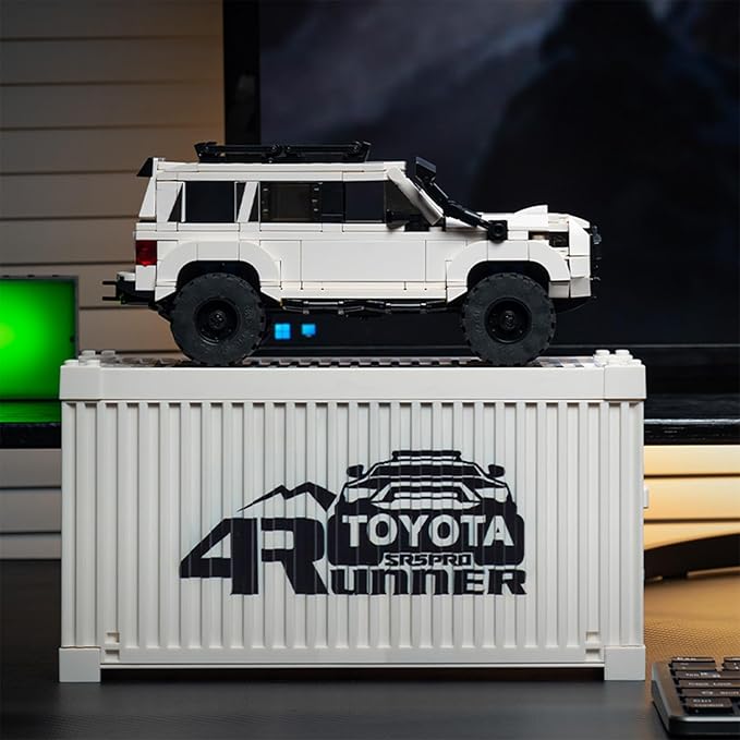 Toyota 4Runner SR5PRO Car Building with Collectible Display Container, TOYOTA Officially Licensed SUV, Compatible with Speed Champion, Building Toys for Adults and Kids Boys Ages 8-16(540PCS)