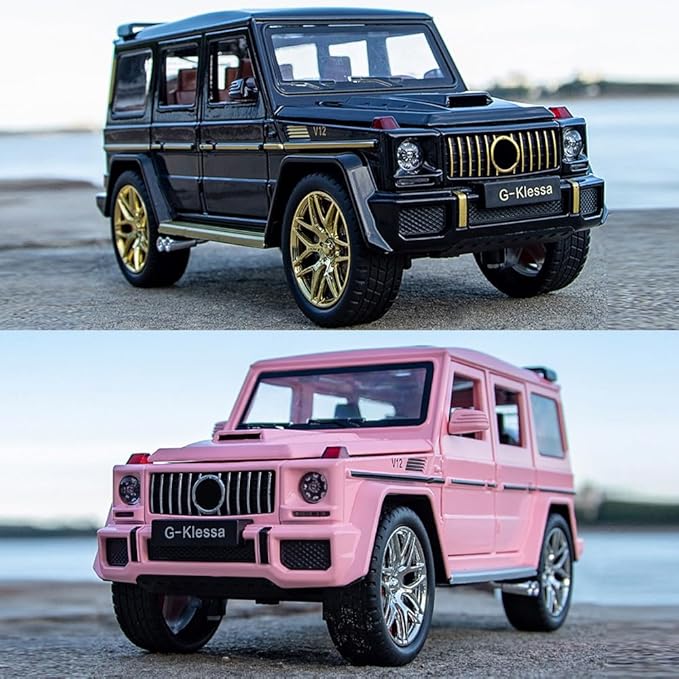 EROCK 1/24 Die-Cast Car Model Collectible Benz G63 AMG Model Car with Lights and Sound, Alloy Pull Back Toy car Toy Vehicle for Adult Boys Girls Gift