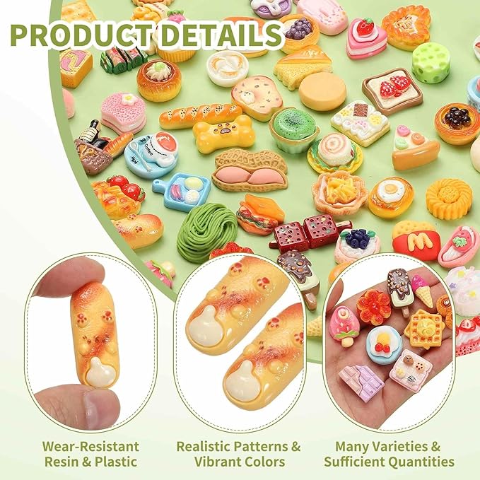 Dollhouse Miniature Food, Cute Cheese Finger Biscuits Figures Toys Mini Resin Foods Trinkets for Pretend Play Kitchen Cooking Game & Doll House Decor (Yellow, 20pcs)