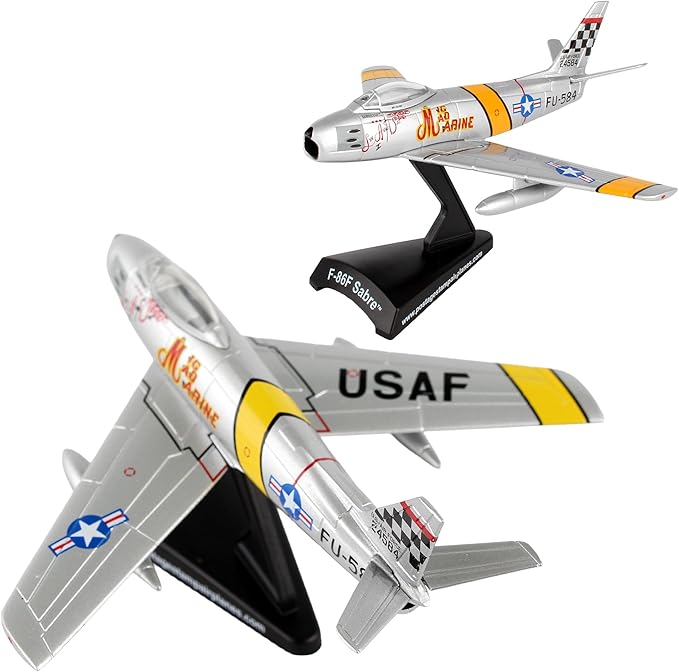Daron Worldwide Trading Stamp F-86 Sabre Mig Mad Marine Jet