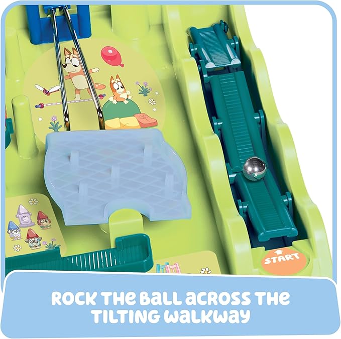 TOMY Bluey Screwball Scramble Marble Maze - Beat-The-Clock Obstacle Course & Marble Run - Skill & Dexterity Challenge - 1–4 Players - Ages 5+