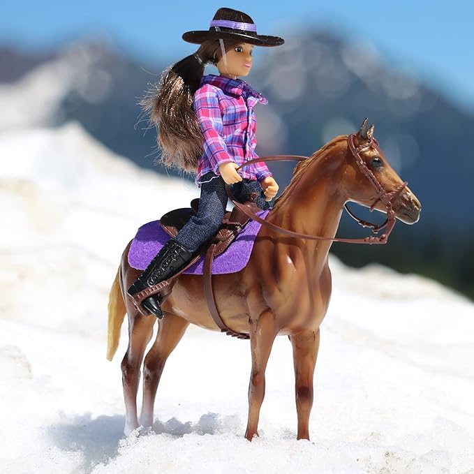 Breyer Freedom Series (Classics) Western Horse & Rider Doll Set | (1:12 Scale) | Model #61116,Multicolor