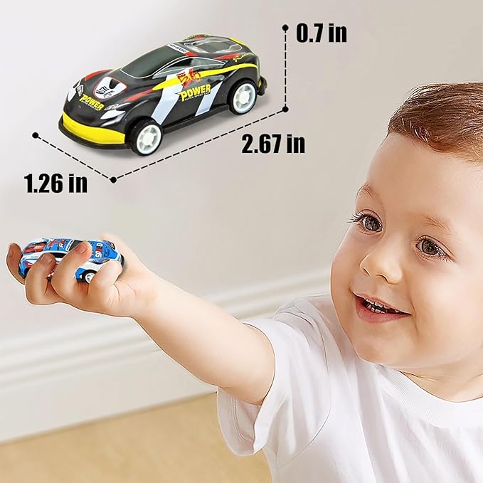 Vileafy 30 Mini Race Cars for Classroom Prizes, Party Favors for Kids 4-8 Years Old, Bulk Small Pull Back Car Toys for Treasure Box, Mini Toys Cars for Boys and Girls Valentines Day Gifts for Kids