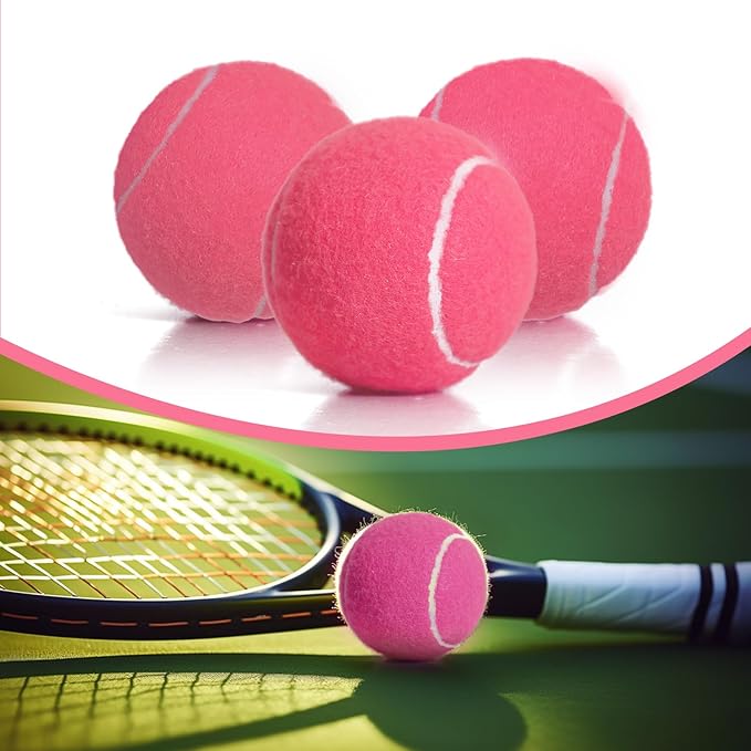 MRYCZ FYRHD 60 Pack Tennis Balls, Training Tennis Balls, Pet Dog Playing Balls, Practice Tennis Balls with Mesh Bag for Transport and Beginner Training
