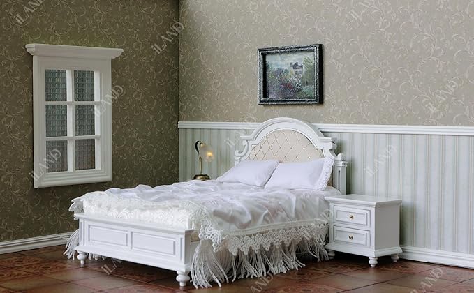 iLAND Originality Dollhouse Wallpaper 39 * 15.7 inch, Dollhouse Accessories on 1:12 Scale or 1:6 Scale (Eden)