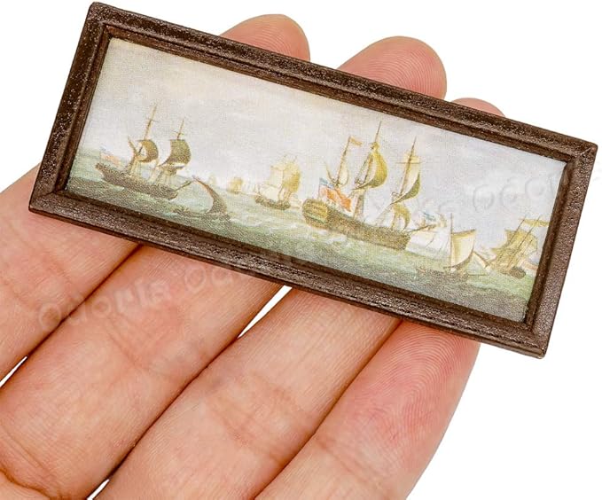 Odoria 1/12 Miniature Framed Art Wall Picture Painting Dollhouse Accessories