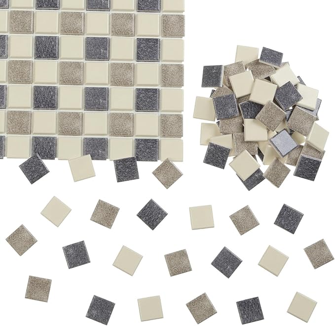 150 pcs, Dollhouse Flooring, 1:12 Scale Doll House Tiles, Miniature Checkerboard Floor, REDUCIO! (Classic)