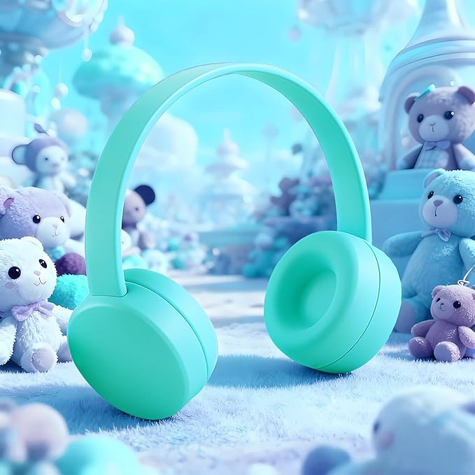 Olyre Doll Headphones for Dolls, Fits 17cm(6.69") Height Trendy Dolls or 1/6 BJDs, Miniature Headset Costume/Clothing Accessory (Doll Not Included) (Blue)