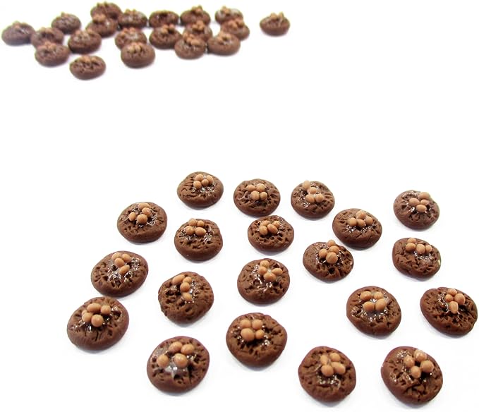 DollHouse Miniatures Food Lot 10 Loose Chocolate Chip Cookie Supply 12476