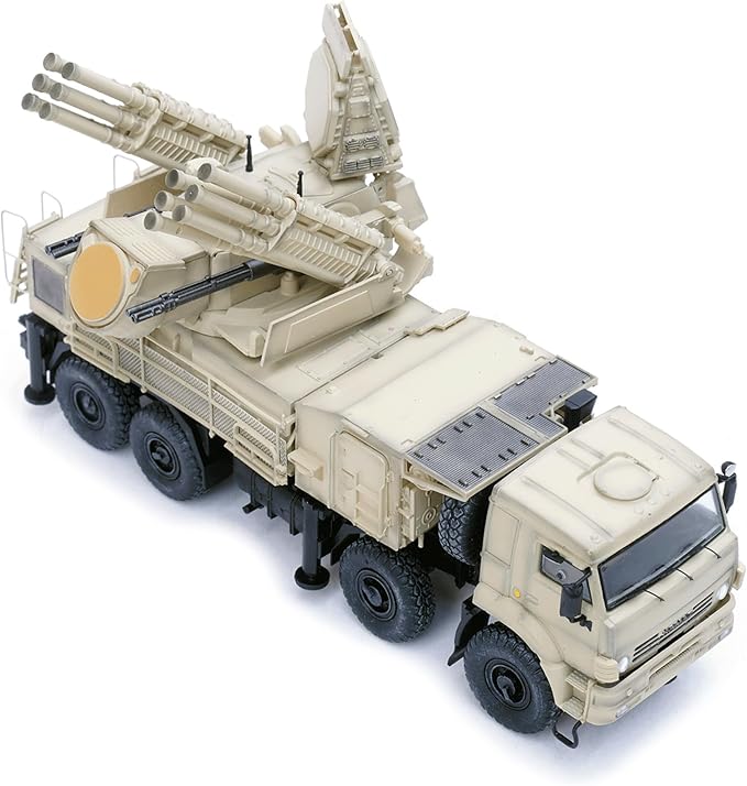 Panzerkampf | 1:72 Scale Model Military Diecast | Pantsir-S1 air Defense System Sand Color Scheme,Syrian Goverment Force | Model 12217PB