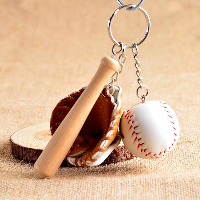 COSTOYFUN Mini Cute Soccer Keychain Bowling Tennis Baseball Keychain for Men Women Boys Girls Gift