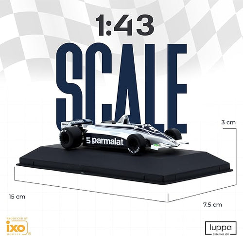 1:43 F1 Team BT49-1981 Collection Formula 1 Race 5# Model Inspired by Nelson Piquet Diecast Collectible Model