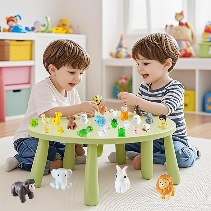 36Pcs Mini Resin Animals Figures Miniature Animal Figurines Tiny Animals Set for Home Decor and Garden Decoration & Collectibles