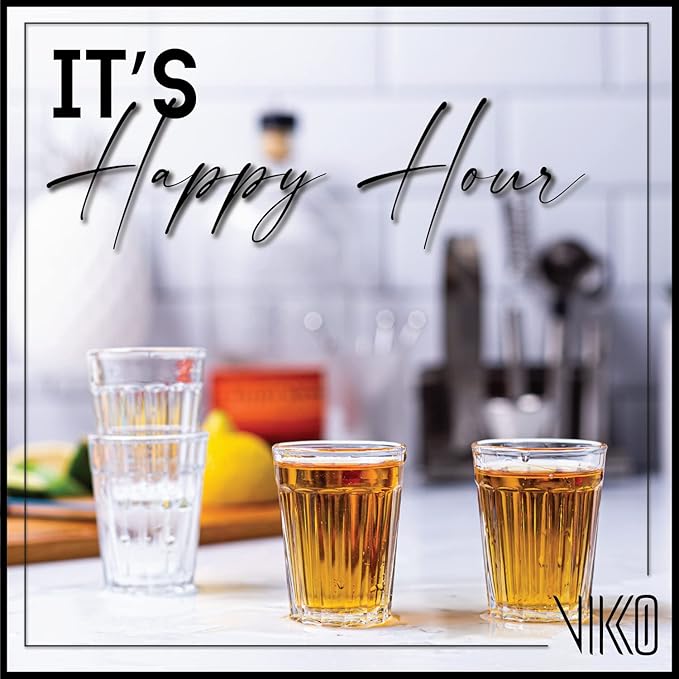 Vikko 1.5 Ounce Shot Glasses, Set of 12 Small Liquor and Spirit Glasses, Durable Tequila Bar Glasses For Alcohol and Espresso Shots (Madelina)