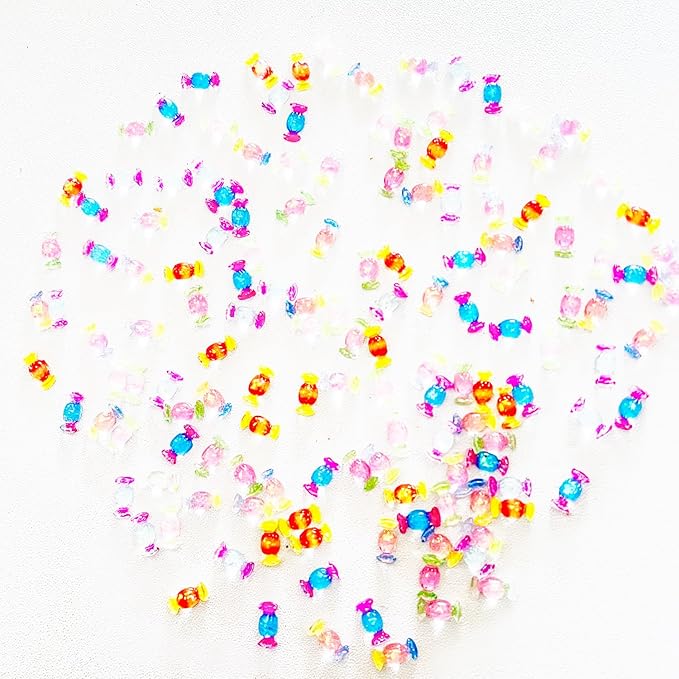 150 Pieces Mini Candy for Dollhouse Miniatures Mini Food for Crafts Tiny Resin Things for Dollhouse Mini Kitchen Micro Landscaping Decoration