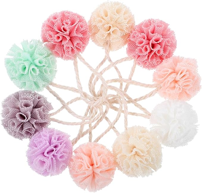 Toddmomy Miniature Bath Balls for Doll House, 10Pcs Tiny Simulated Bath Sponge Accessories Mini Bathroom Scene Props Realistic Mini Sponge Decoration