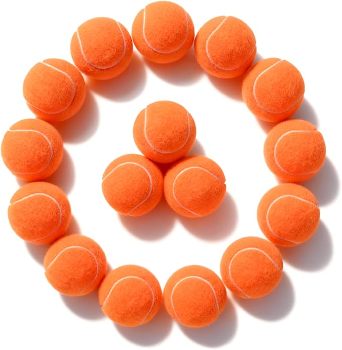 PoyPet 16-Pack Tennis Balls Bulk for Practice,Training and Beginners | Ideal for Dog Fetch,Chew and Play