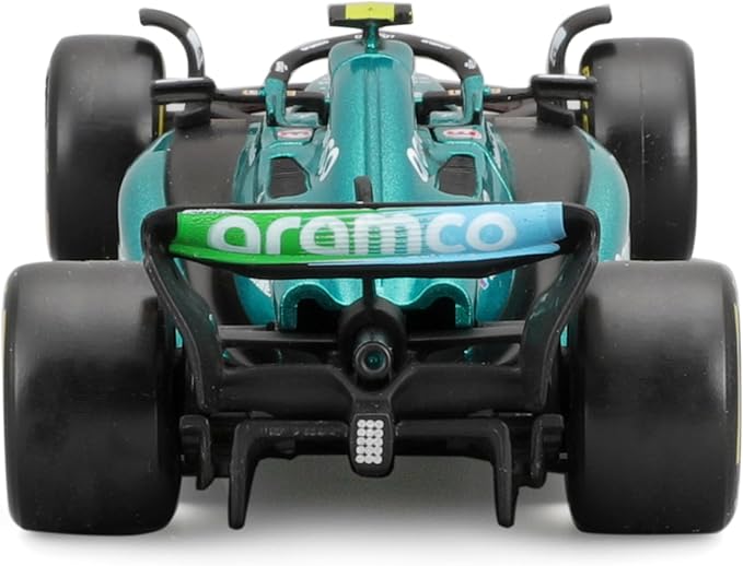 Bburago 1:43 Scale Formula Race Aston Martin AMR23 (2023) Diecast Vehicle with Driver Helmet