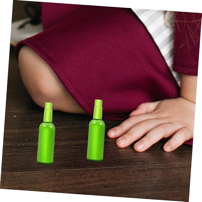 FELTECHELECTR 24pcs Miniature Beer Bottles and Wine Bottles for Dollhouse Decoration Realistic Dollhouse Accessories for Boys and Girls Play Scenes for Home Living Room