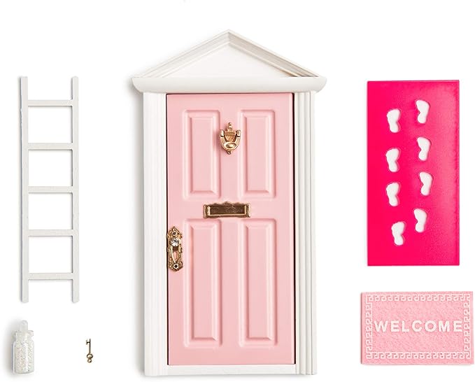 18.5cm 7 inch Magical Fairy Door Opening with Accessories/Tooth Fairy Door for Fairy Tale Fairy Room Decoration