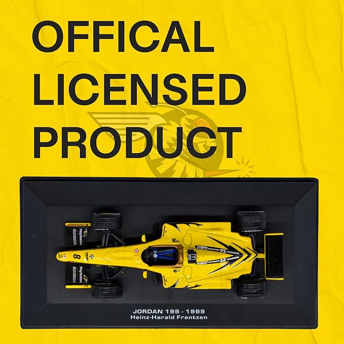 1:43 F1 Team Jordan 199-1999 Collection Formula 1 Race # Model Inspired by Heinz-Harald Frentzen Diecast Collectible Model