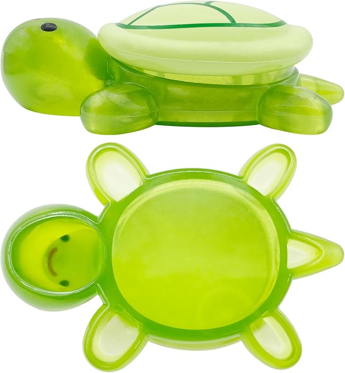 20 Pcs Turtle Family Resin Ornament Sea Turtle Models Statues Tortoise Decor Accessories Miniature Animal Decoration for Fairy Garden Micro Landscape Fish Tank Plant Bonsai Dollhouse (Green)