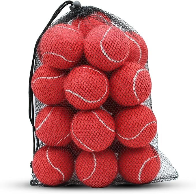 SHYUJAJIE Tennis Balls, 20 Pack Training Tennis Balls,High Elasticity Practice Tennis for Beginner, Exercise Playing Balls for Pet Dog