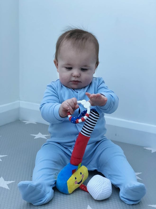 Little Sport Star Newborn Golf Club | with Squeakers, Rattles & Crunchy Sounds | Sensory Toy for Baby Development | Baby Gift | The Collection
