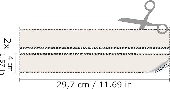 Self-Adhesive Carpet with Real Textile Structure for Dollhouses Scale 1:12 (Zebra Edge)