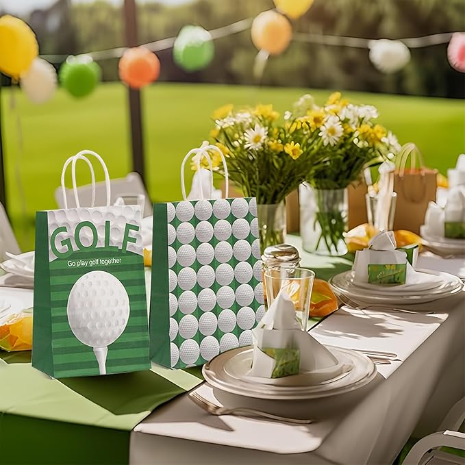 CZWXOXO 24pcs Golf Themed Party Decorations - Golf Gift Bags & Goodie Bags for Kids' Birthday Parties