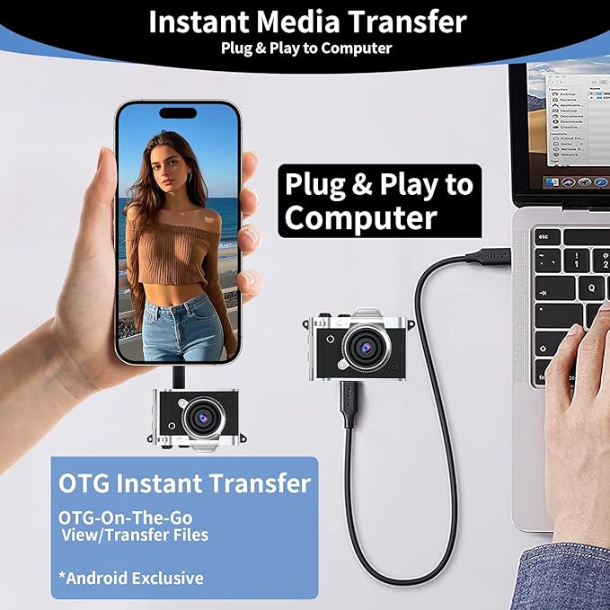 LENANE Mini Keychain Camera - 2K FHD Tiny Retro Digital Camera with 32GB Card, 1.47" Screen & OTG Adapter, Vintage Compact Micro Pocket Camera for Kids,Travel,Party (Black)