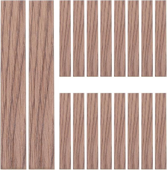 Totority Miniature Dollhouse Flooring 40 Pieces Faux Wood Grain Floorboards 3.93X0.59 Inch Mini House Accessories for 1 12 Scale Model Room Decoration and Kids Bedroom Accessories