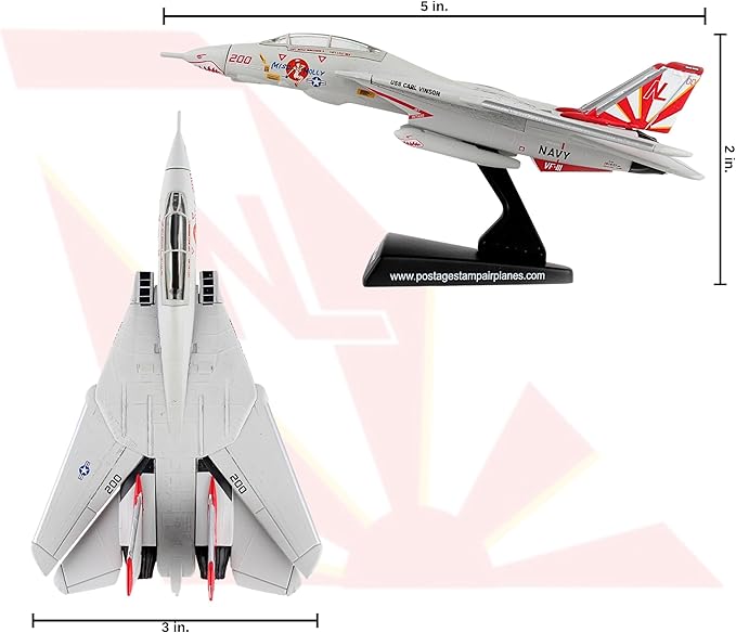 Daron Postage Stamp PS5383-4 USN F-14 Tomcat Miss Molly 1: 160 PS5383-4, Brown/A